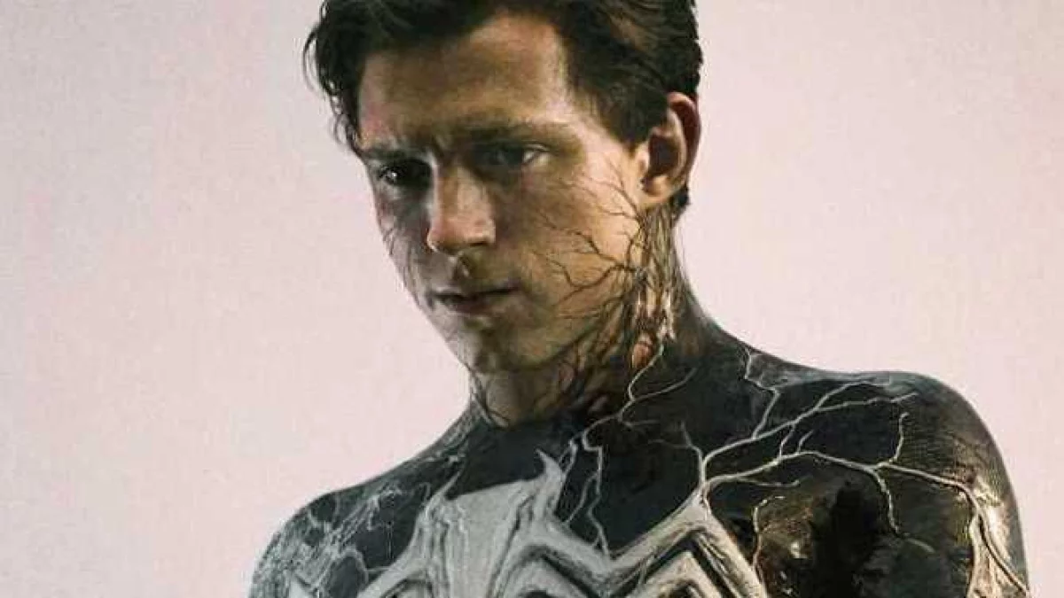 Tom Holland w czarnym stroju Spider-Mana na nieoficjalnej grafice koncepcyjnej!