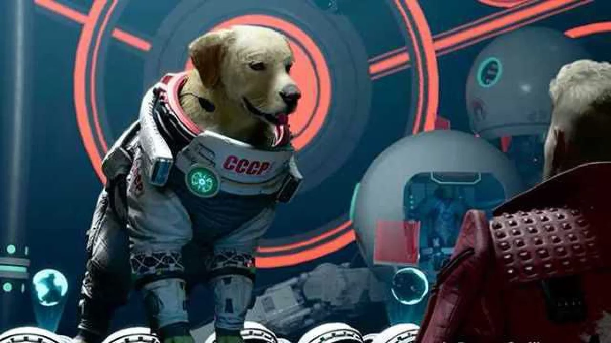 Marvel’s Guardians of the Galaxy - zabawna scena z psem Cosmo