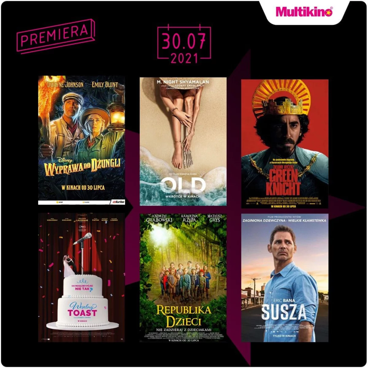 Wyprawa do dżunglii oraz thriller Old premierowo w Multikinie