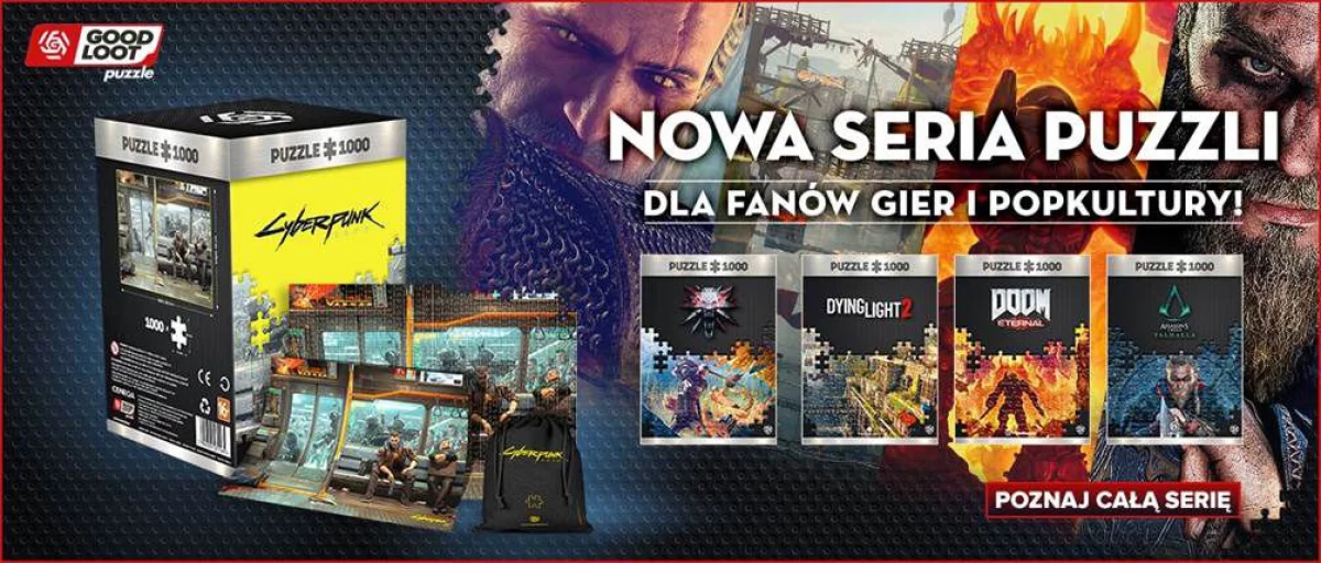 Puzzle Cyberpunk 2077, Assassin's Creed Valhalla, Dying Light 2 i wiele innych - sprawdź nową ofertę Good Loot