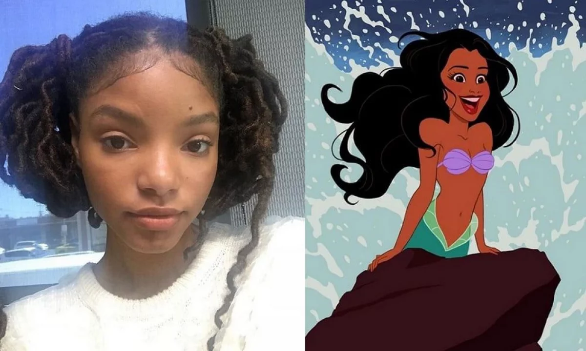 Mała Syrenka - Halle Bailey jako Ariel na fanowskiej grafice