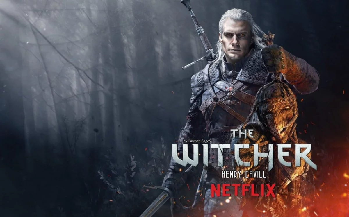 Henry Cavill jako wiedźmin Geralt, ale bez brody. Nowy fanart!
