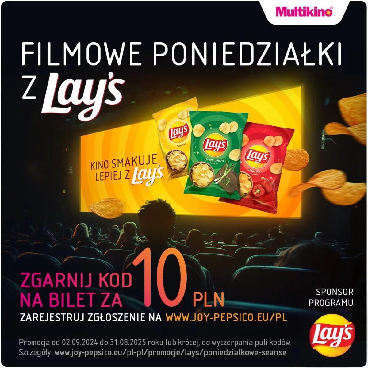 Multikino zaprasza na Filmowe poniedziałki z Lay’s z biletem za 10 zł | Informacja prasowa