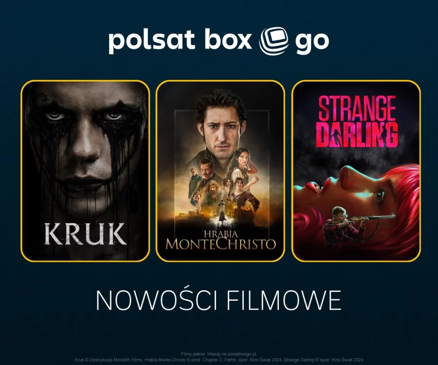 Kruk, Hrabia Monte Christo, Strange Darling oraz wybitne kino od Gutek Film w Polsat Box Go