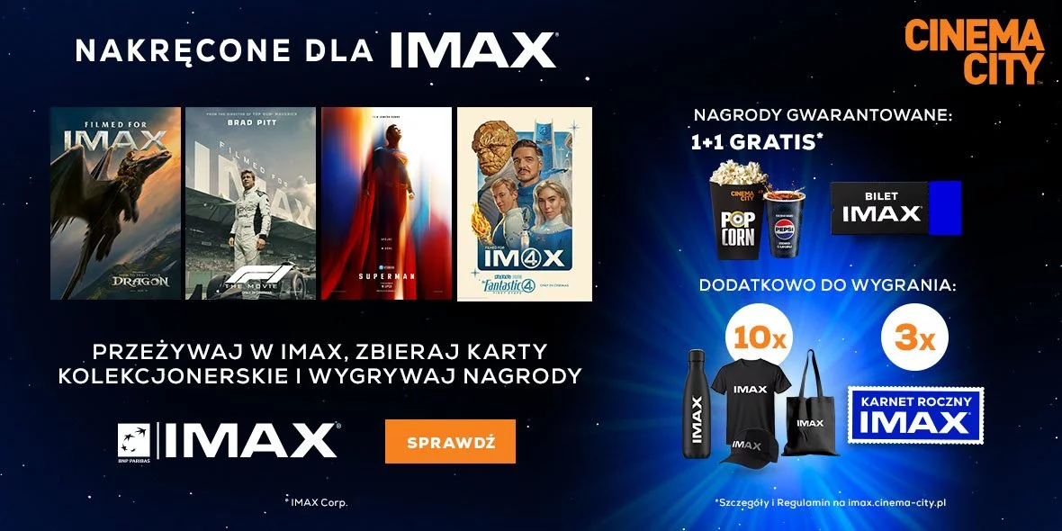 Oglądaj filmy nakręcone dla IMAX®, zbieraj karty kolekcjonerskie i odbieraj nagrody!