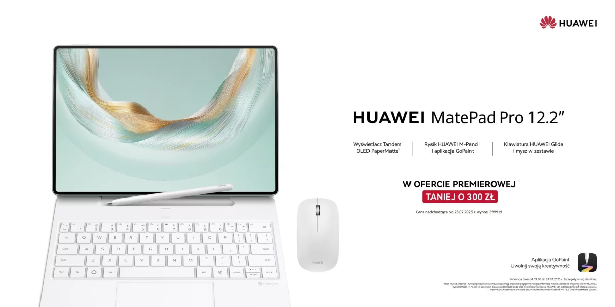 HUAWEI MatePad Pro 12.2” 2025 już dostępny w Polsce!