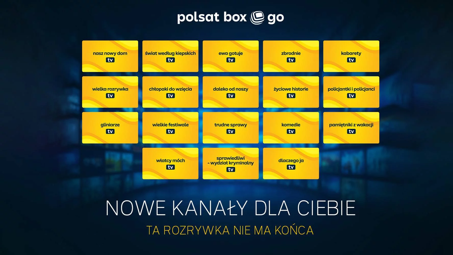 Polsat Box Go z nową, bogatszą ofertą kanałów: TVP1, TVP2, 16 regionalnych TVP3, TVN i aż 19 nowych kanałów internetowych