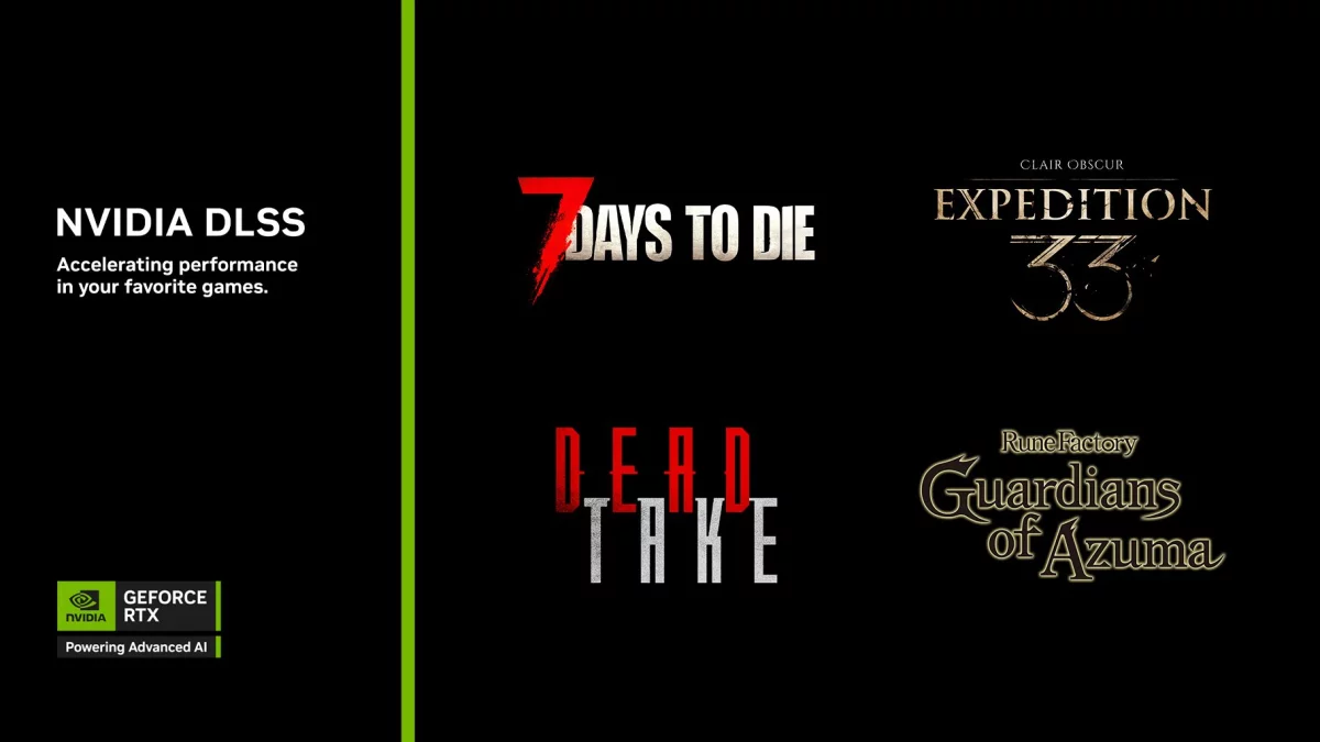 Clair Obscur: Expedition 33, Dead Take oraz Rune Factory: Guardians of Azuma wspierane przez technikę DLSS 4. Nowy sterownik Game Ready