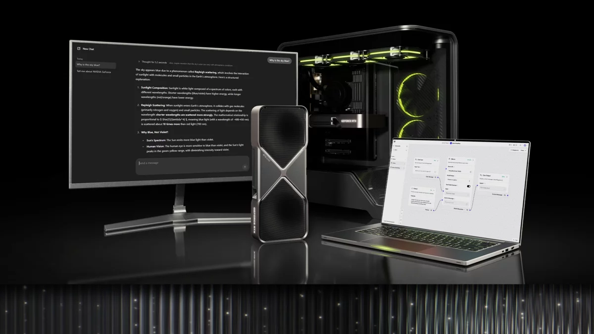 Nowe modele OpenAI działają najszybciej na kartach graficznych NVIDIA GeForce RTX i RTX PRO