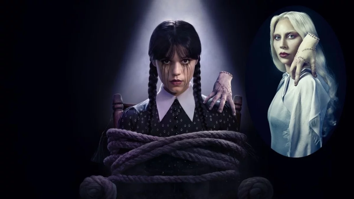 Lady Gaga cała na biało jako legenda Akademii Nevermore w 2. sezonie Wednesday! Pierwsze zdjęcie gwiazdy w hicie Netflixa