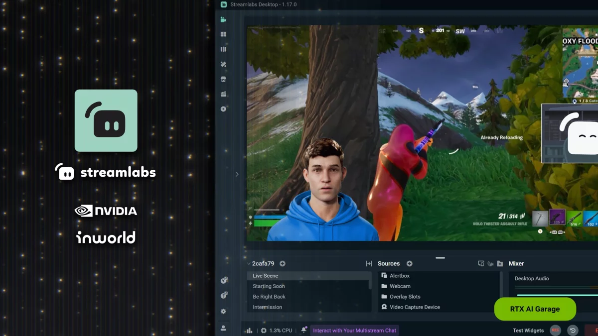 Streamlabs ogłasza Inteligentnego Asystenta Streamingu wspieranego przez karty graficzne NVIDIA