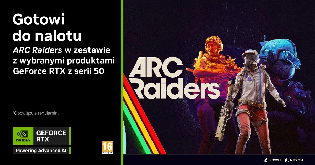 DLSS 4 w Battlefield 6 oraz Little Nightmares III. Gra ARC Raiders wraz z wybranymi produktami GeForce RTX z serii 50