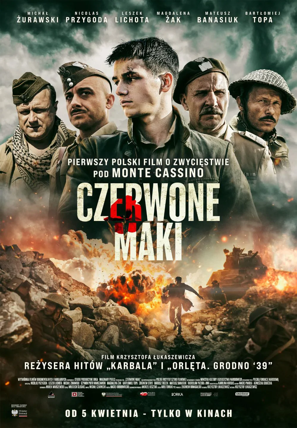 Czerwone maki – recenzja filmu o Bitwie o Monte Cassino. Wolność krzyżami się mierzy?