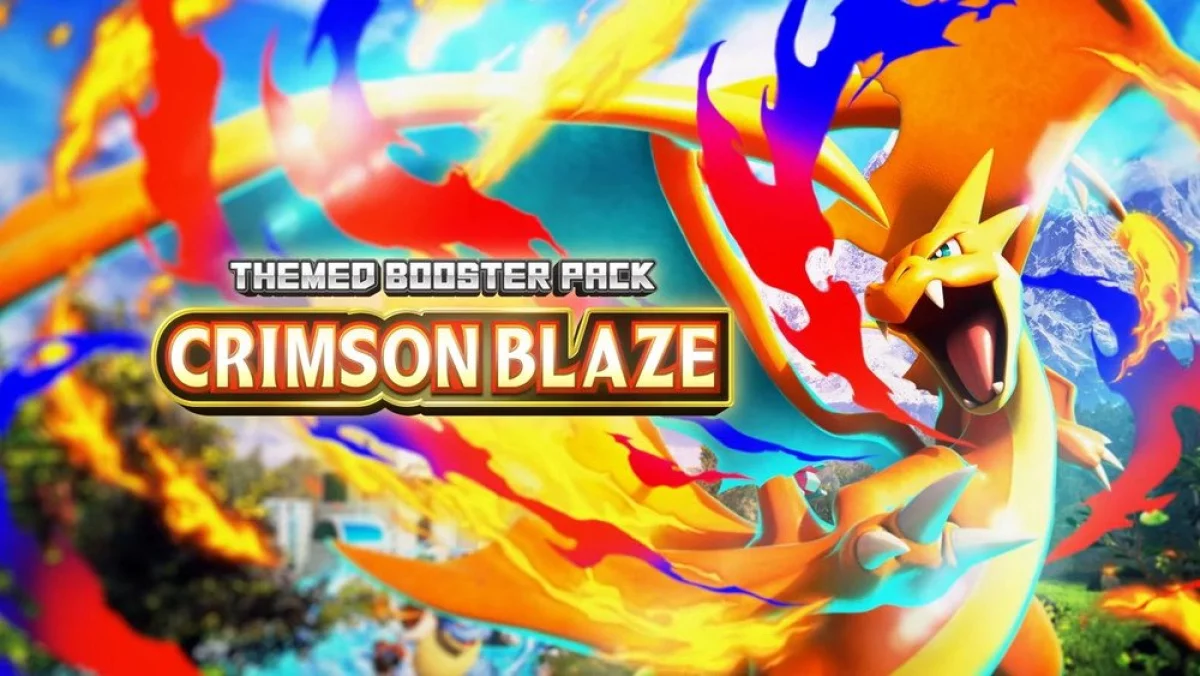 Mega Charizard Y wkracza z rykiem do nowego tematycznego pakietu boosterów Crimson Blaze