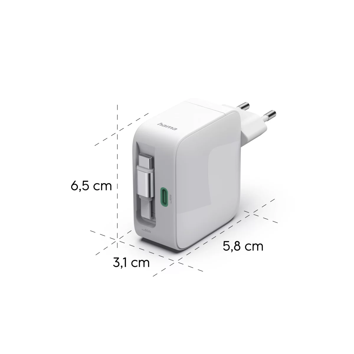Kabel, który jest zawsze pod ręką - chyba, że… znika. Premiera ładowarki Hama GaN 65 W ze zwijanym przewodem