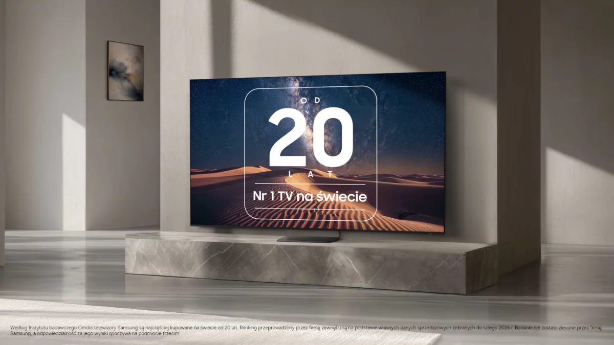 Samsung od 20 lat numerem 1 na światowym rynku telewizorów