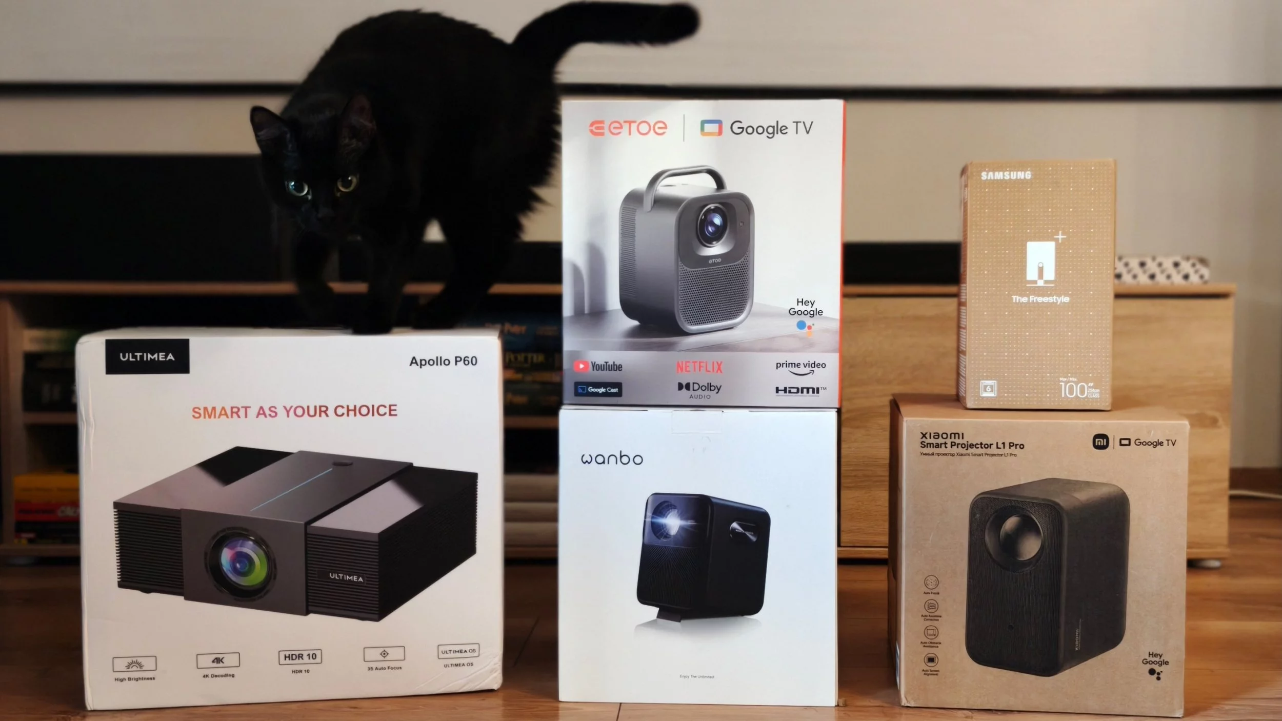 Projektor zamiast telewizora? Dostałem 5 popularnych modeli i sprawdziłem, który z nich się najbardziej opłaca