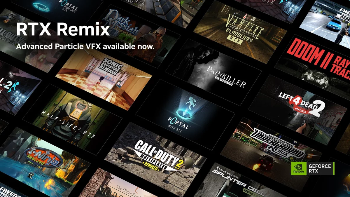 Zaawansowane efekty cząsteczkowe w platformie RTX Remix, darmowa skórka do Marvel Rivals oraz nowe gry korzystające z techniki DLSS