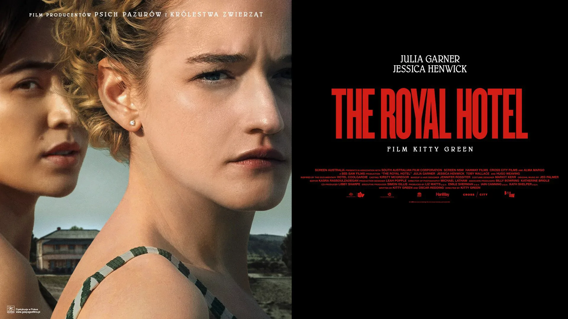 Zwiedź The Royal Hotel! Nowy thriller z Julią Garner i Jessicą Henwick