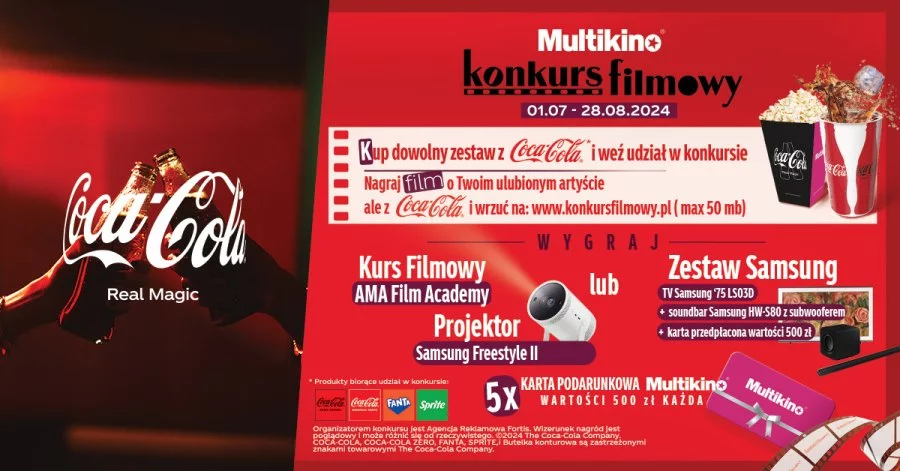 Konkurs filmowy Multikina z Coca-Colą!