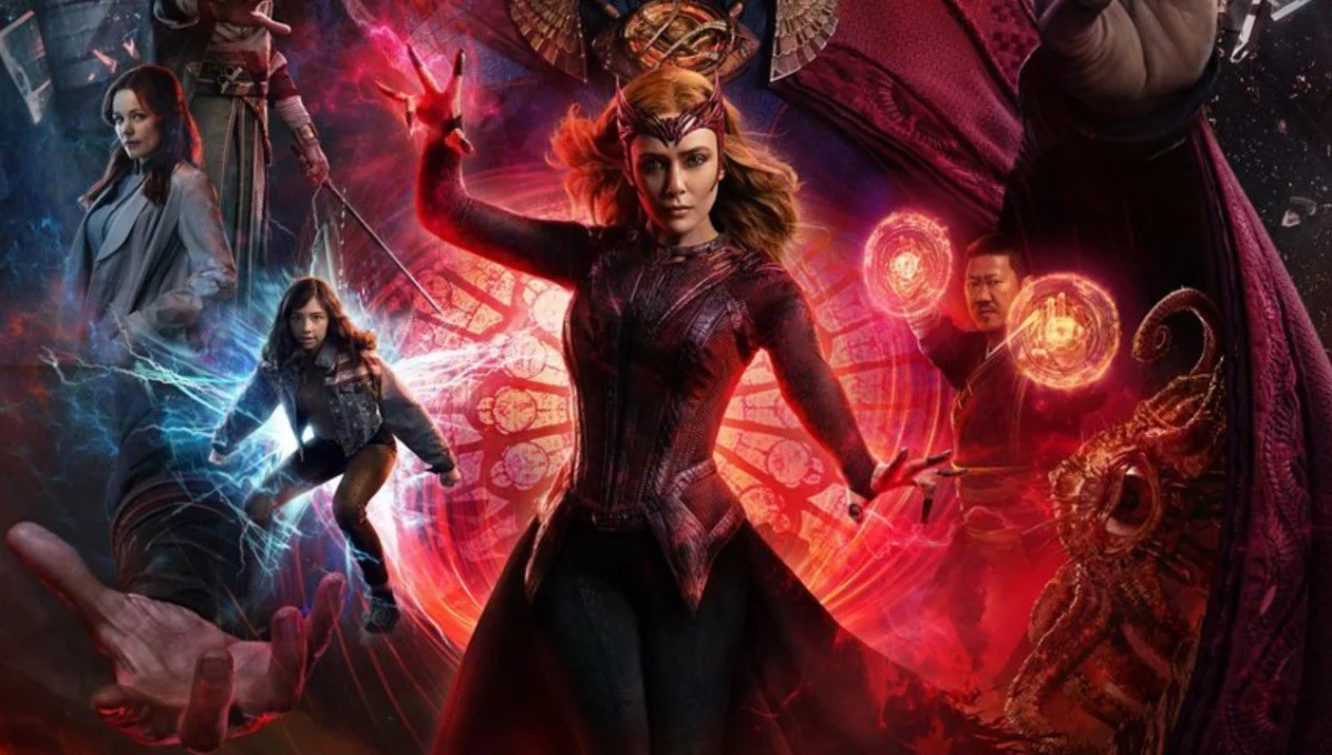 Potężna Scarlet Witch na wczesnych wersjach plakatu do Doktora Strange'a