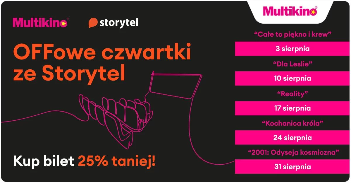 Sierpniowe OFFowe czwartki ze Storytel w Multikinie!