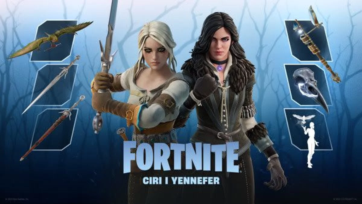 Podążajcie za swoim przeznaczeniem z Ciri i Yennefer z Vengerbergu w Fortnite!