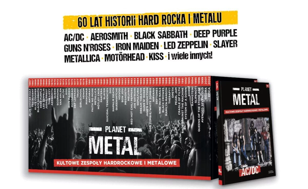 Planet Metal czyli niezwykła historia metalu i hard rocka od Hachette już dostępna