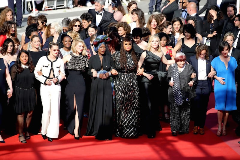 Protest 82. kobiet w Cannes / fot. materiały prasowe / Getty Images