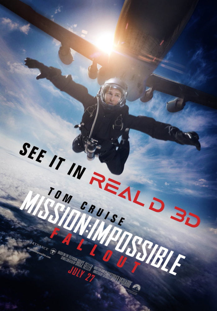 Plakat promujący film Mission: Impossible – Fallout!