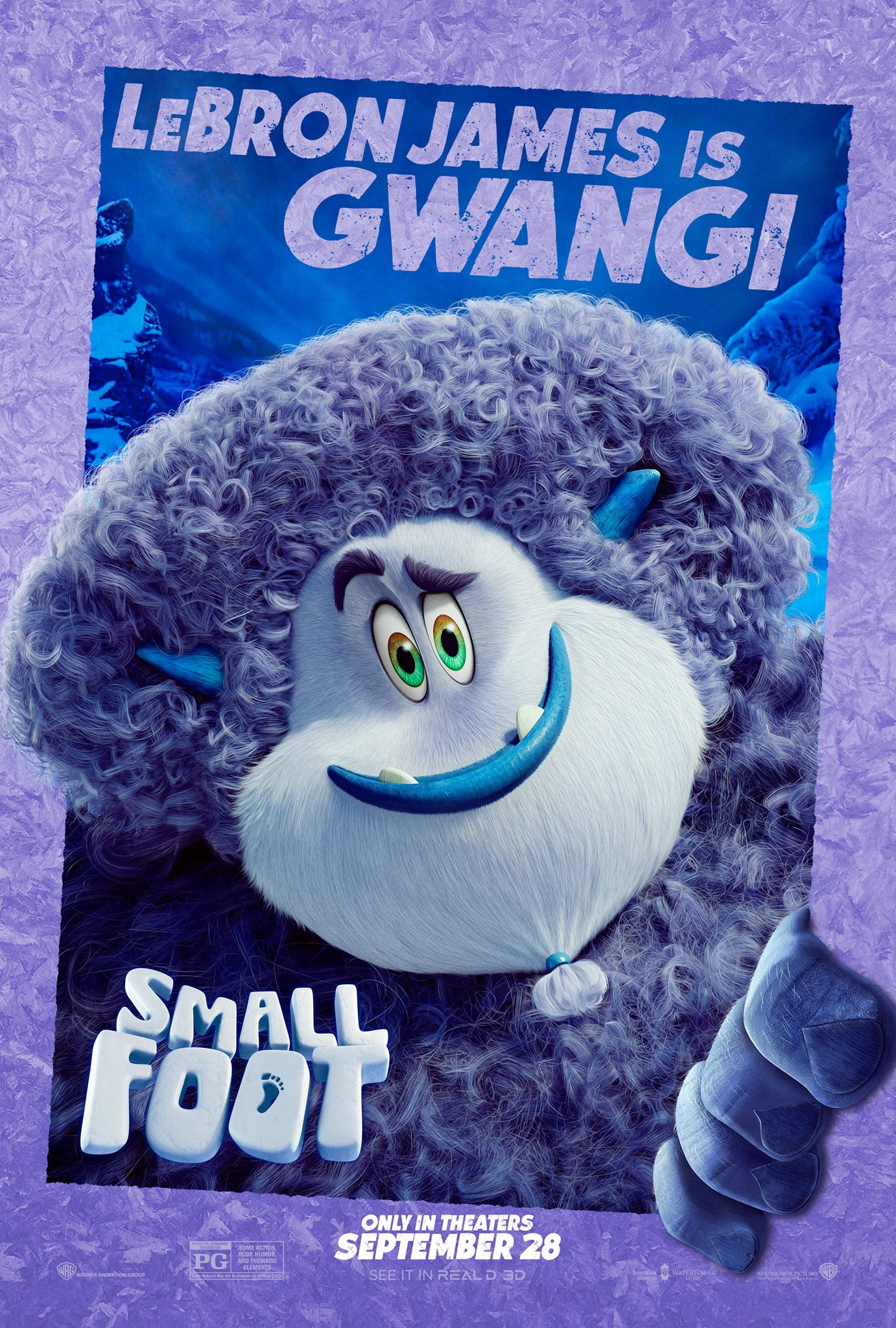 Plakat promujący film Mała Stopa.