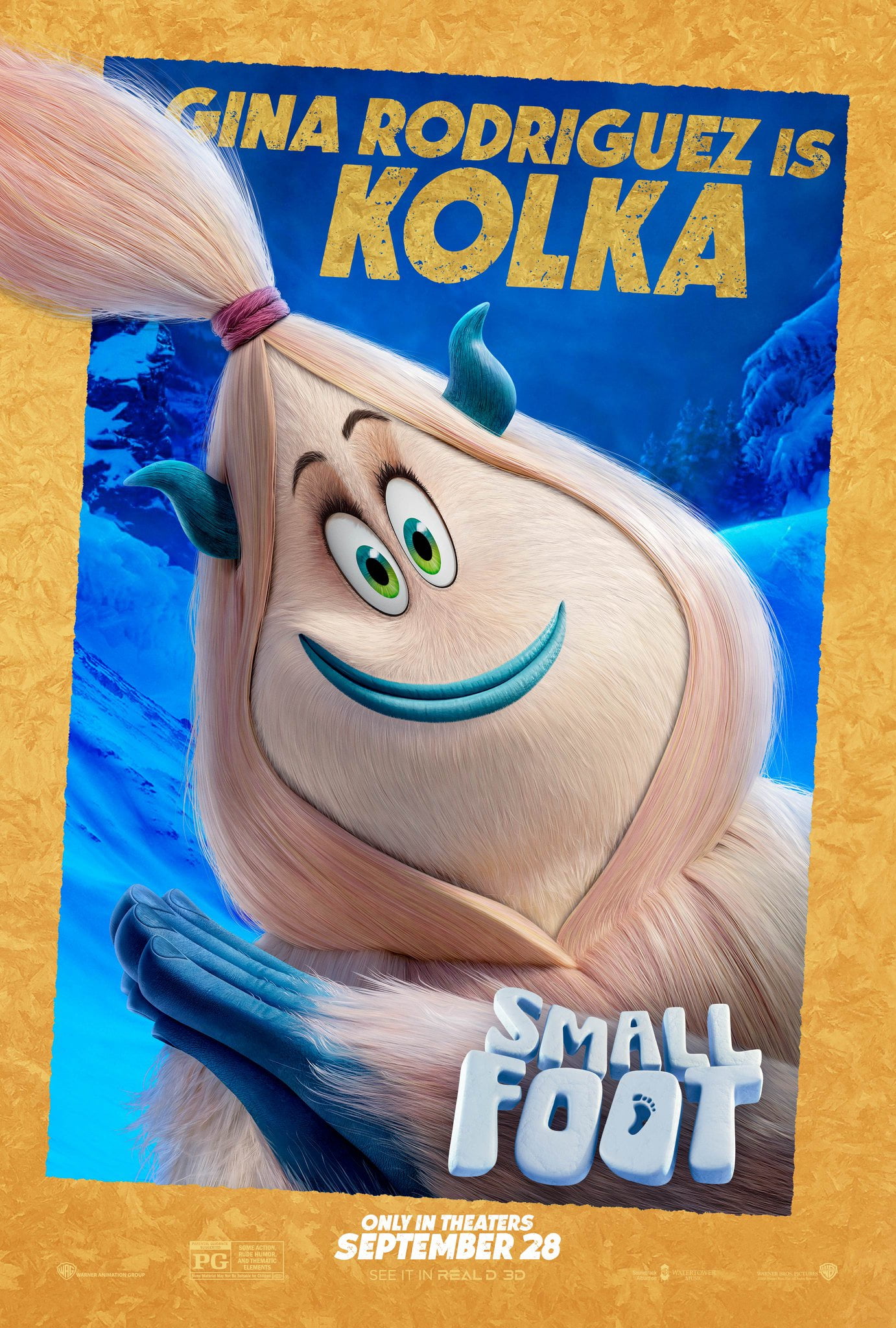 Plakat promujący film Mała Stopa.