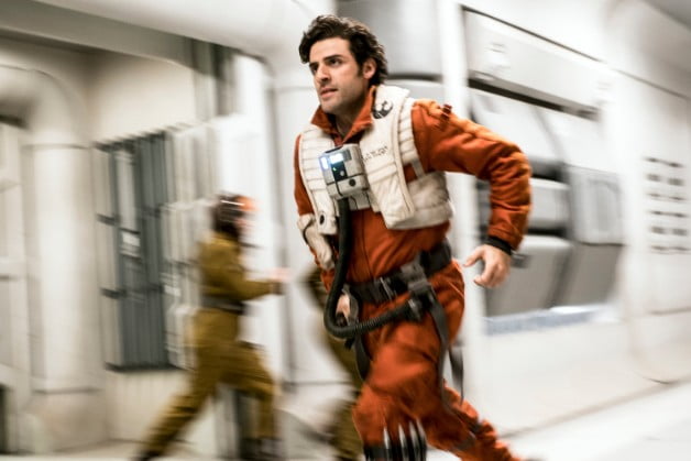 Oscar Isaac jako Poe Dameron w Ostatnim Jedi