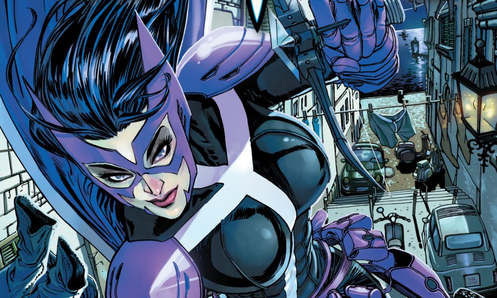 Huntress komiks DC strój wygląd