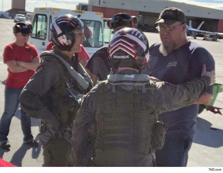 Tom Cruise na planie Top Gun: Maverick