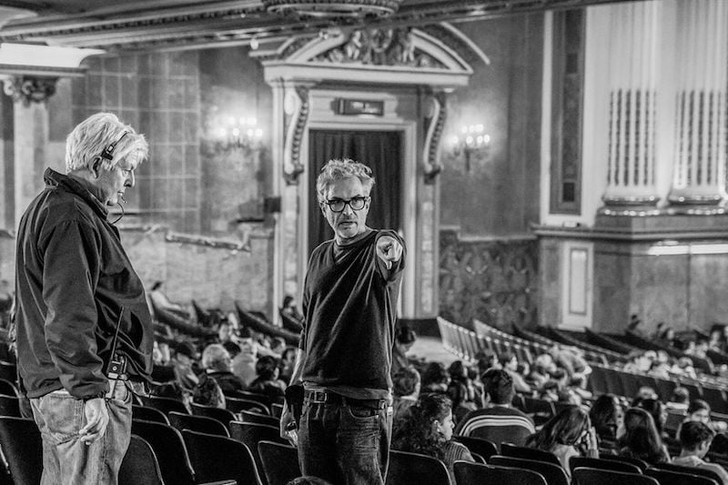 Alfonso Cuaron na planie filmu Roma / fot. materiały prasowe