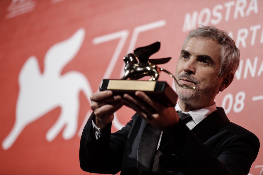 Alfonso Cuaron ze Złotym Lwem / fot. materiały prasowe La Bienalle