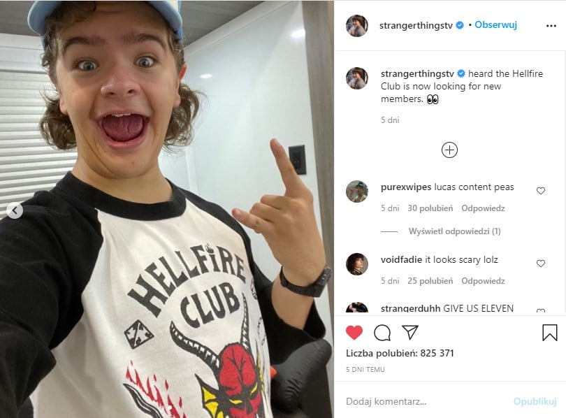 Zdjęcia zza kulis czwartego sezonu Stranger Things na oficjalnym instagramie