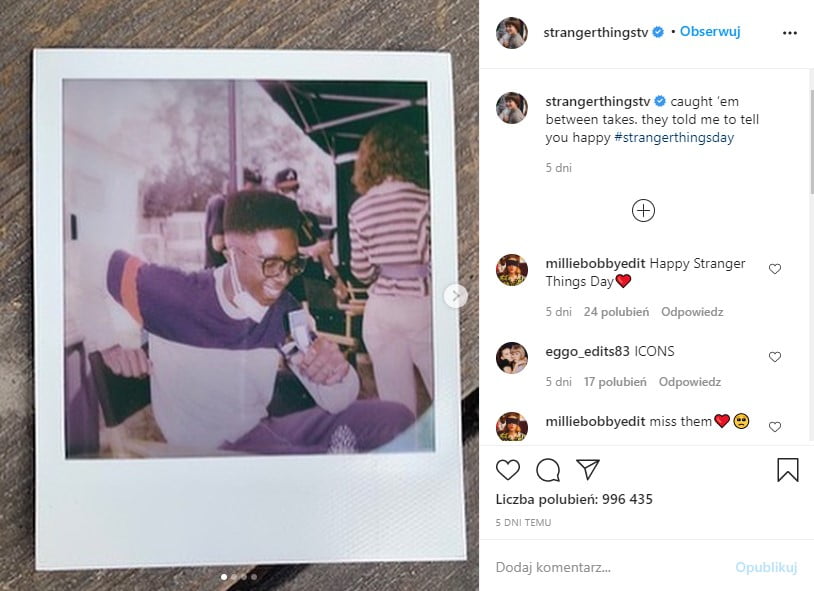 Zdjęcia zza kulis czwartego sezonu Stranger Things na oficjalnym instagramie