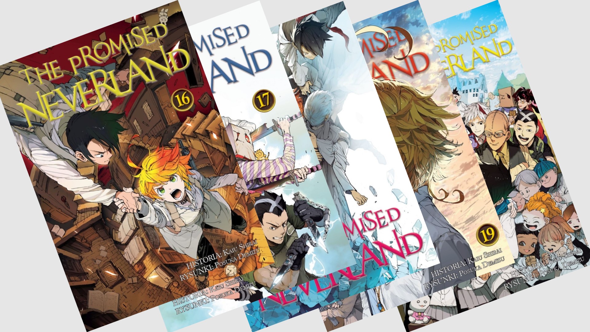 The Promised Neverland Manga 16-20 Set by Kaiu Shirai