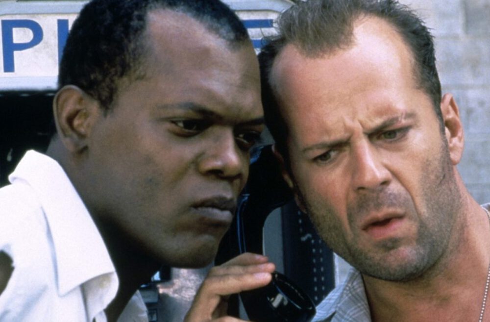 s.l. jackson i bruce willis telefon zdziwieni rozmową