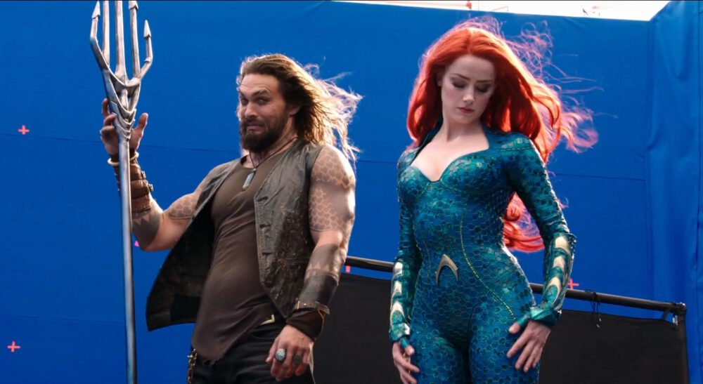 aquaman amber heard jason momoa zdjęcie z planu 