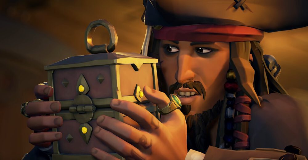 depp jack sparrow gra video disney sea of thieves