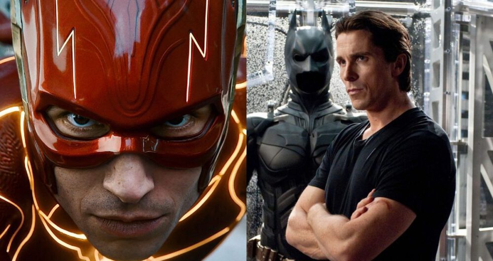 the flash batman mroczny rycerz christian bale