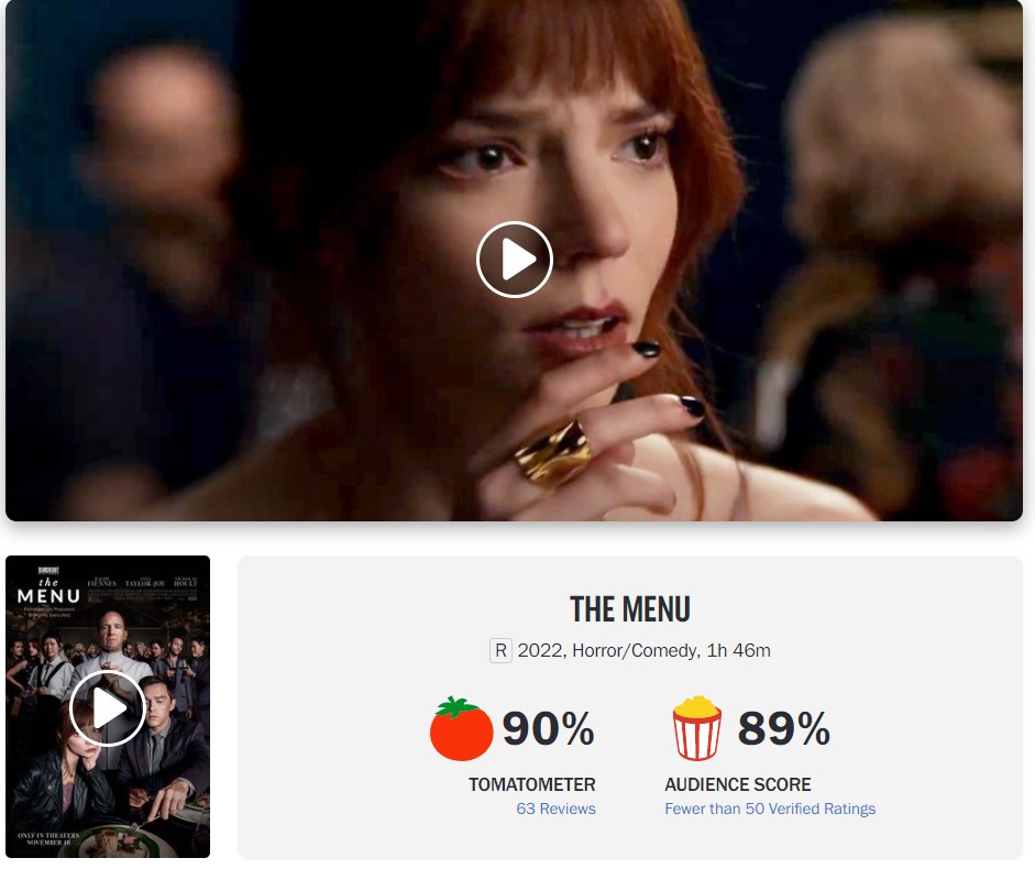 The Menu - Rotten Tomatoes
