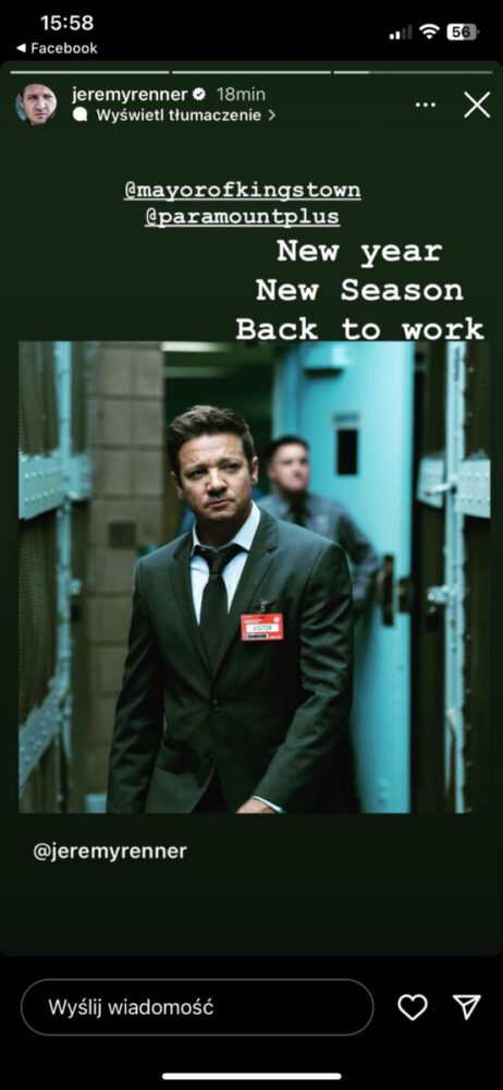 Burmistrz Kingstown jeremy renner 